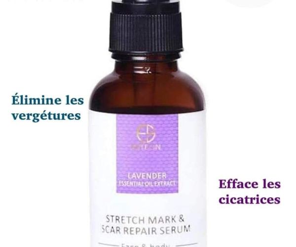 Serum Stretch Mark contre les vergétures, boutons, cicatrices, brûlures et tâches noires - ESTELIN